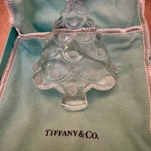 Tiffany & Co. Clear Glass Holiday Ornament